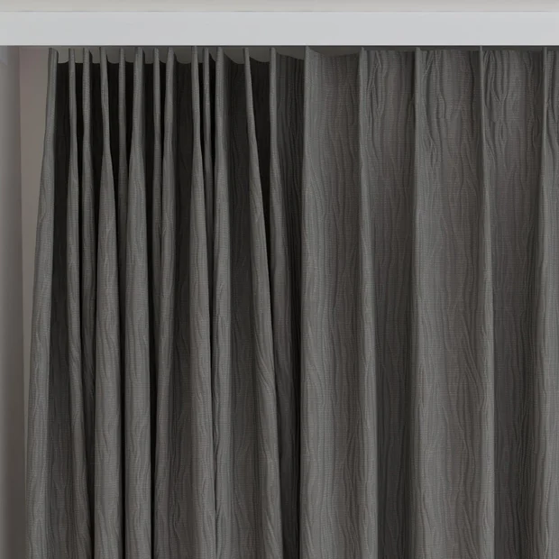 Photo of the fabric Sandrift Truffle swatch by James Dunlop Essentials. Use for Curtains, Accessory. Style of Plain, Texture