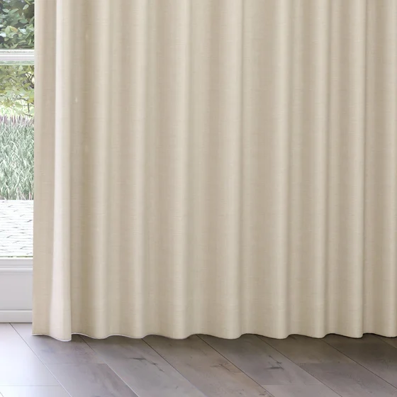 Photo of the fabric Tasman UC Wheat swatch by James Dunlop Essentials. Use for Curtains, Accessory. Style of Stripe