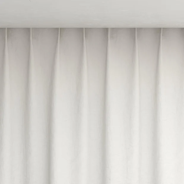 Photo of the fabric Azulejo Calico swatch by Mokum. Use for Curtains, Accessory. Style of Traditional