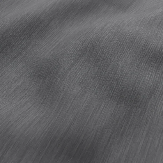 Photo of the fabric Borneo Uncoated Slate swatch by James Dunlop. Use for Curtains, Accessory, Top of Bed. Style of Stripe