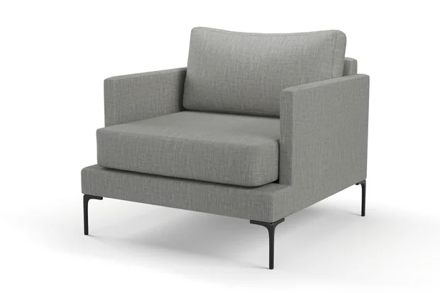 Photo of the fabric Sahel Aluminium swatch by Mokum. Use for Upholstery, Accessory. Style of Plain, Texture