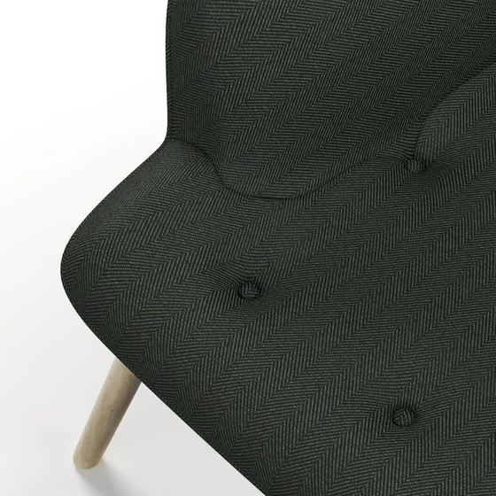 Photo of the fabric Trailblazer Forest swatch by James Dunlop FibreGuard. Use for Curtains, Upholstery, Accessory, Top of Bed. Style of Texture, Traditional