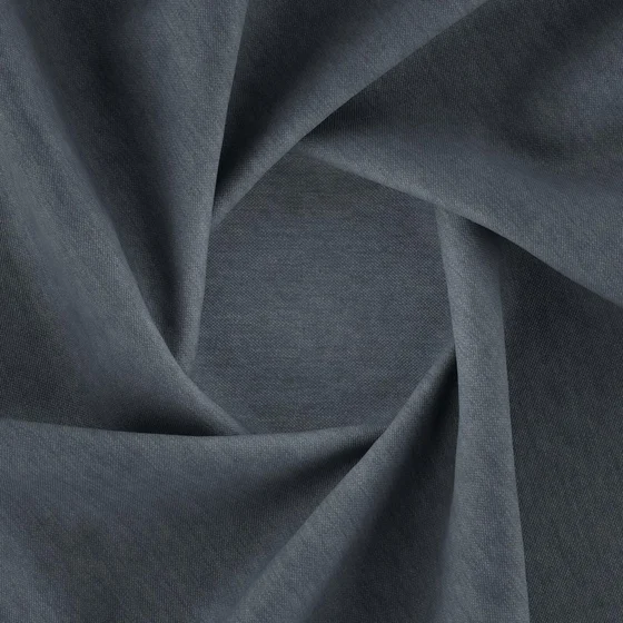 Photo of the fabric Convoy Petrol swatch by Zepel FibreGuard. Use for Upholstery, Accessory, Top of Bed. Style of Plain, Texture
