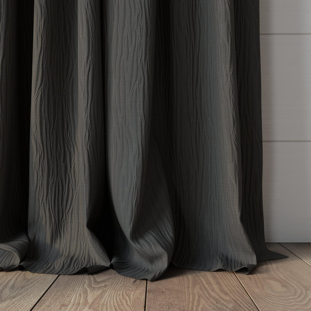 Photo of the fabric Sandrift Truffle swatch by James Dunlop Essentials. Use for Curtains, Accessory. Style of Plain, Texture