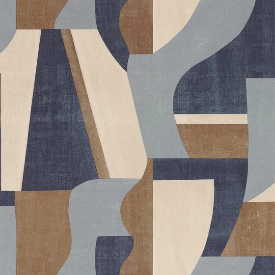 Photo of the fabric Gino Wp 7600 7600 2038 swatch by Casamance. Use for Wall Covering. Style of Abstract, Print