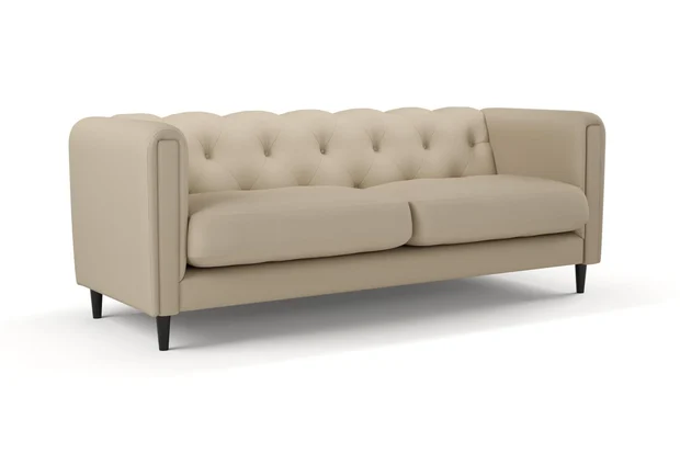 Photo of the fabric Supervio Taupe swatch by James Dunlop FibreGuard. Use for Upholstery, Accessory, Top of Bed. Style of Plain, Velvet
