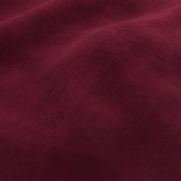 Photo of the fabric Lux Velvet Burgundy 10723 swatch by Zepel. Use for Curtains, Upholstery, Accessory. Style of Plain, Velvet