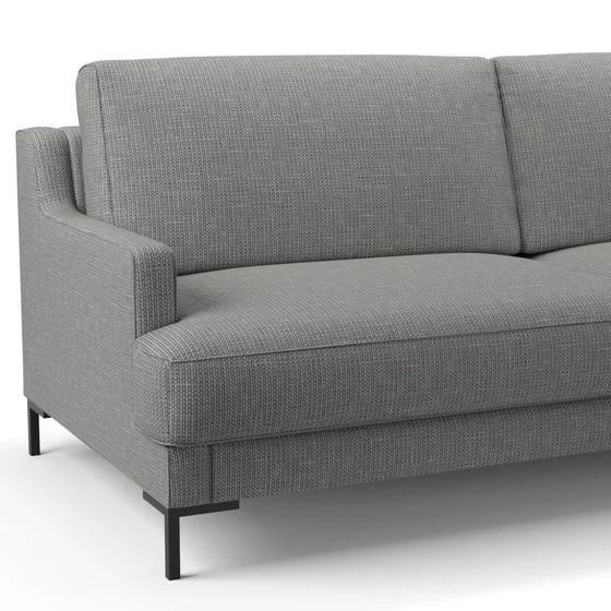 Photo of the fabric Souk Granite swatch by Mokum. Use for Upholstery, Accessory. Style of Plain, Texture