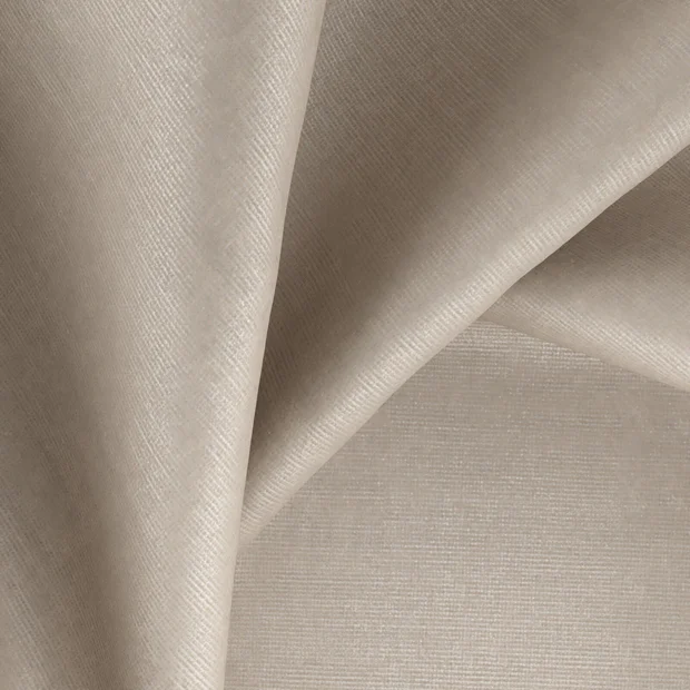 Photo of the fabric Mont Blanc Stucco swatch by Zepel. Use for Curtains, Upholstery, Accessory, Top of Bed. Style of Plain, Velvet