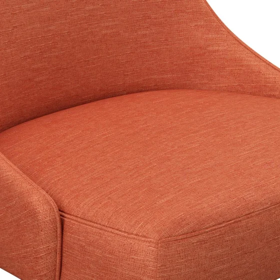 Photo of the fabric Provence Pumpkin swatch by James Dunlop Essentials. Use for Curtains, Upholstery, Accessory, Top of Bed. Style of Plain, Texture
