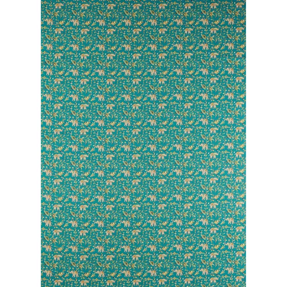 Photo of the fabric Hathi F1812 5 swatch by Clarke & Clarke. Use for Curtains, Accessory, Top of Bed. Style of Floral And Botannical, Print