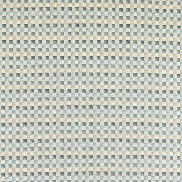 Photo of the fabric Cubus Ccf0873 2 swatch by Clarke & Clarke. Use for Curtains, Upholstery, Accessory, Top of Bed. Style of Checks, Jacquard
