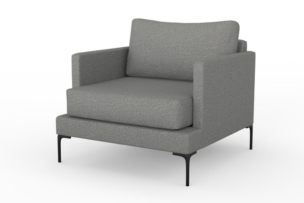 Photo of the fabric Grain Flint swatch by Mokum. Use for Upholstery, Accessory, Top of Bed. Style of Plain, Texture