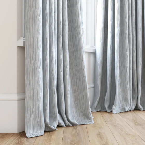 Photo of the fabric Sandrift Ice swatch by James Dunlop Essentials. Use for Curtains, Accessory. Style of Plain, Texture