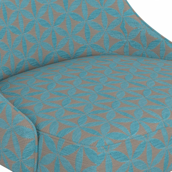 Photo of the fabric Tapa Aqua swatch by James Dunlop. Use for Upholstery, Accessory. Style of Geometric