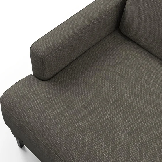 Photo of the fabric Ficus Smoke swatch by Mokum. Use for Upholstery, Accessory. Style of Plain, Texture