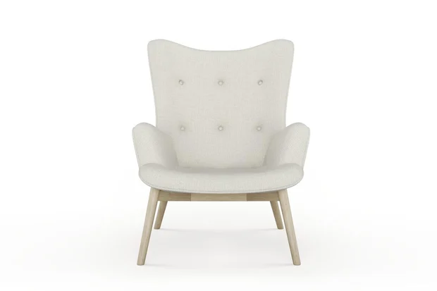 Photo of the fabric Grounded Oyster swatch by James Dunlop. Use for Upholstery, Accessory. Style of Plain, Texture