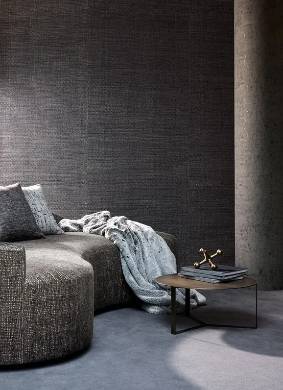 Photo of the fabric Edenite Wallpaper ZW133 01 in situ by Zinc. Use for Wall Covering. Style of Abstract, Texture