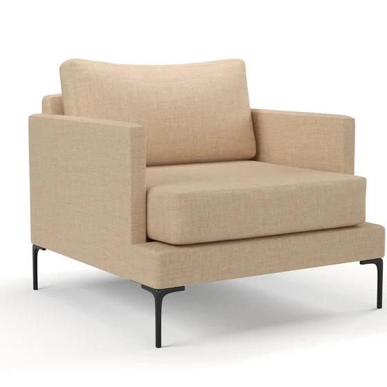 Photo of the fabric Ficus Rose Gold swatch by Mokum. Use for Upholstery, Accessory. Style of Plain, Texture