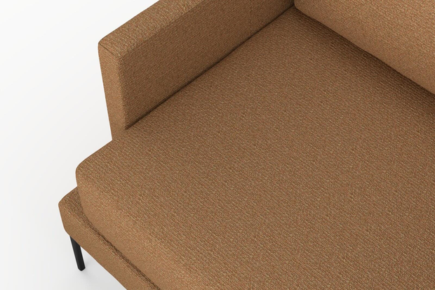 Photo of the fabric Grain Rust swatch by Mokum. Use for Upholstery, Accessory, Top of Bed. Style of Plain, Texture