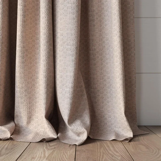 Photo of the fabric Cestino Blush swatch by Mokum. Use for Curtains. Style of Plain, Texture