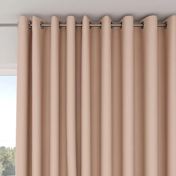 Photo of the fabric Eternal Rose Quartz swatch by Mokum. Use for Curtains, Upholstery, Accessory. Style of Plain, Texture