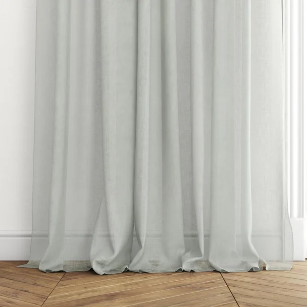 Photo of the fabric Coastal Surf swatch by James Dunlop Essentials. Use for Sheer Curtains. Style of Plain, Sheer