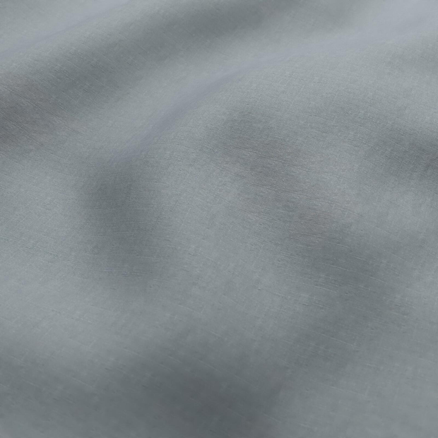 Photo of the fabric Satori Stonewash Copenhagen swatch by Mokum. Use for Curtains, Upholstery Light Duty, Accessory, Top of Bed. Style of Plain, Texture