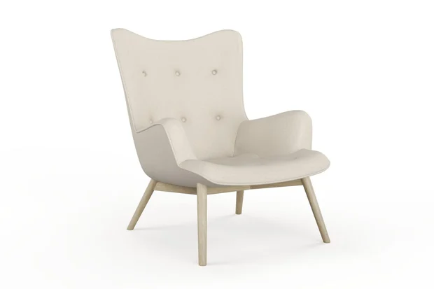 Photo of the fabric Heron Sand swatch by James Dunlop. Use for Curtains, Upholstery, Accessory. Style of Plain, Texture