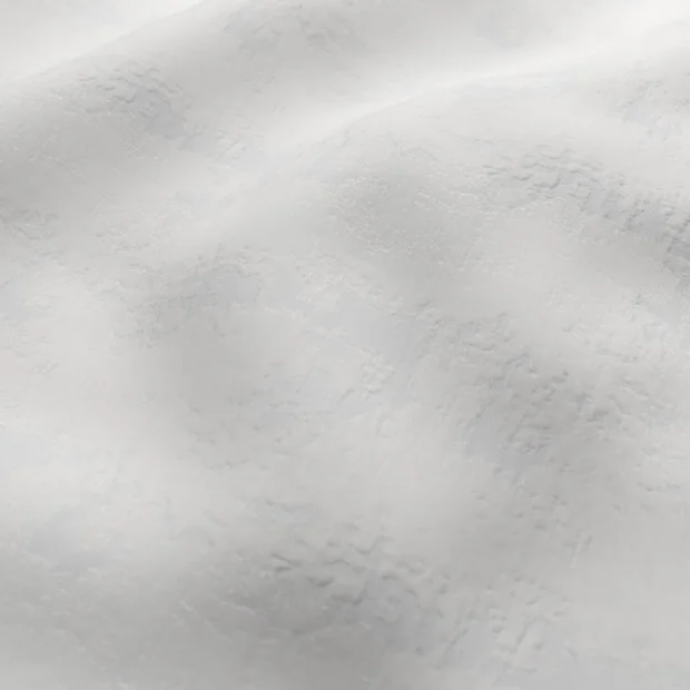 Photo of the fabric Innovation Snow swatch by Zepel FibreGuard. Use for Curtains, Upholstery, Accessory, Top of Bed. Style of Abstract, Chenille