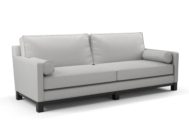 Photo of the fabric Exceed Silver swatch by James Dunlop FibreGuard. Use for Upholstery, Accessory. Style of Plain, Texture