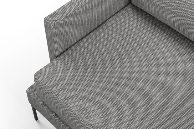 Photo of the fabric Souk Granite swatch by Mokum. Use for Upholstery, Accessory. Style of Plain, Texture