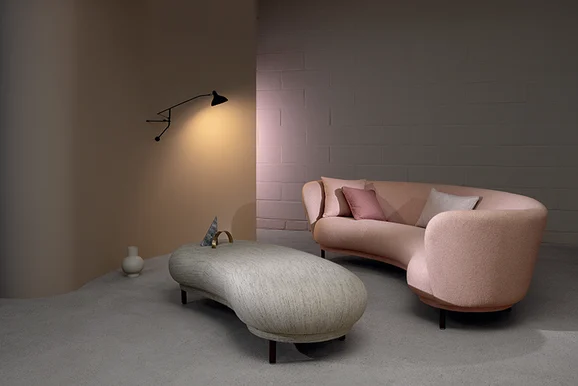 Photo of the fabric Profile K5216 08 in situ by Kirkby Design. Use for Curtains, Upholstery, Accessory. Style of Plain