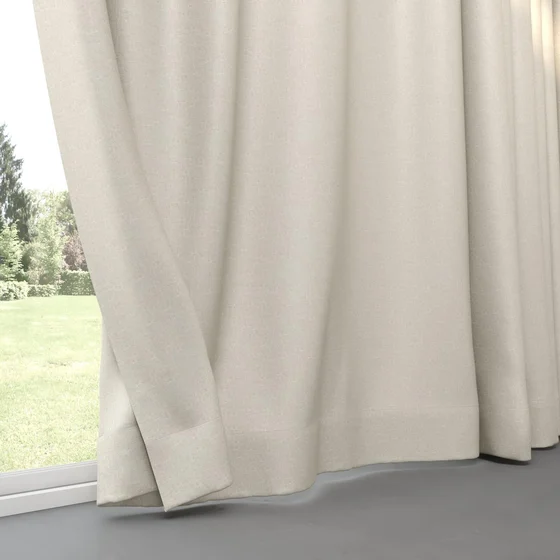 Photo of the fabric Ocean Jute swatch by Mokum. Use for Curtains. Style of Plain, Texture