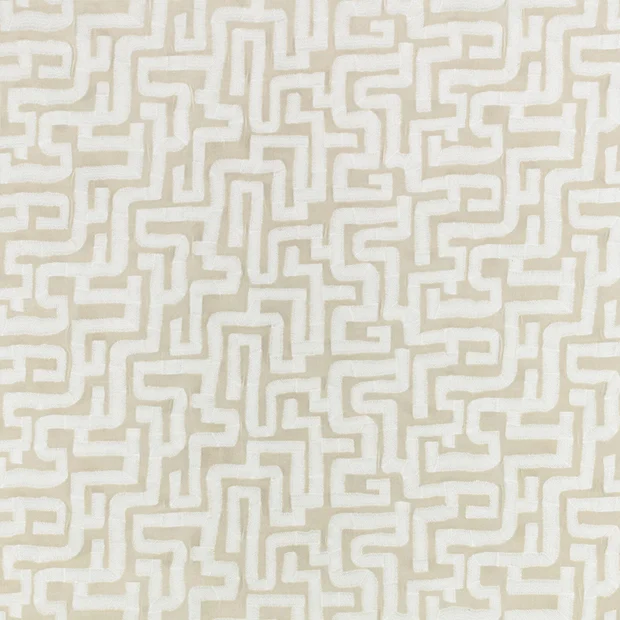 Photo of the fabric Labyrinth Z801 01 swatch by Zinc. Use for Upholstery, Accessory. Style of Abstract, Jacquard