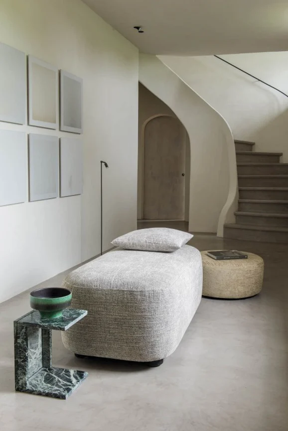 Photo of the fabric Havana Ivy in situ by Zepel. Use for Curtains, Upholstery, Accessory, Top of Bed. Style of Chenille, Plain