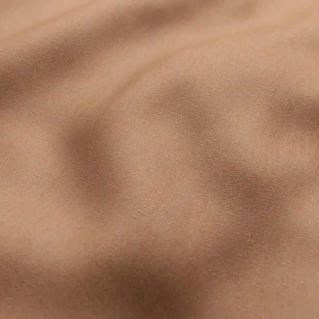 Photo of the fabric Hastings Clay swatch by Zepel. Use for Curtains, Upholstery, Accessory. Style of Plain, Taffeta
