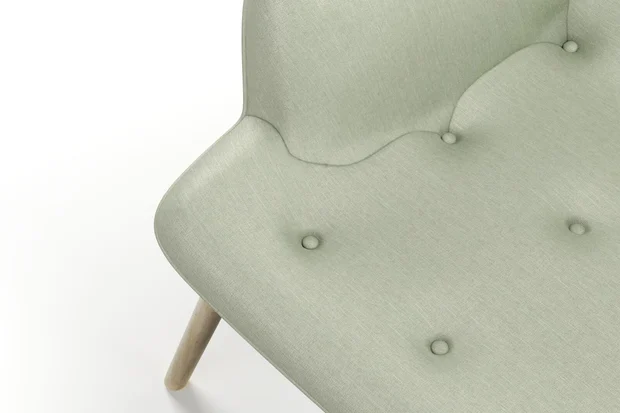Photo of the fabric Provence Thyme swatch by James Dunlop Essentials. Use for Curtains, Upholstery, Accessory, Top of Bed. Style of Plain, Texture