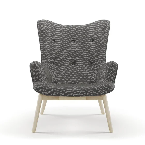 Photo of the fabric Leverett Alexander swatch by James Dunlop. Use for Upholstery, Accessory. Style of Chenille, Geometric