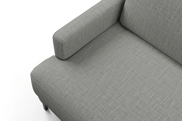 Photo of the fabric Sahel Aluminium swatch by Mokum. Use for Upholstery, Accessory. Style of Plain, Texture