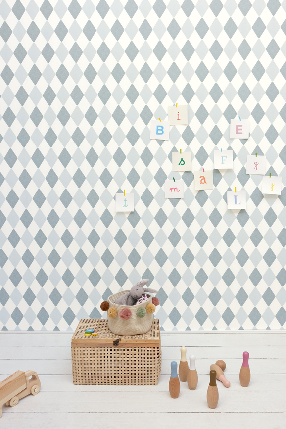 Photo of the fabric Danser Wallpaper 10357 73 07 in situ by James Dunlop. Use for Wall Covering