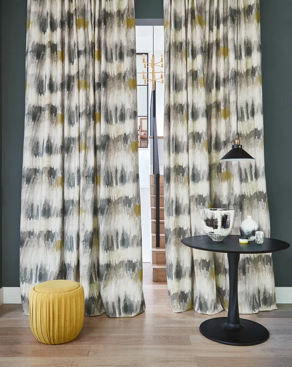 Photo of the fabric Field V3483 03 in situ by Villa Nova. Use for Curtains, Upholstery, Accessory. Style of Abstract