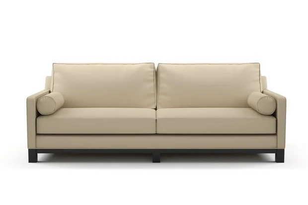 Photo of the fabric Sit Out Sand swatch by James Dunlop FibreGuard. Use for Upholstery, Accessory. Style of Plain, Taffeta