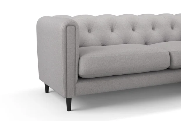 Photo of the fabric Braveheart Silver swatch by James Dunlop FibreGuard. Use for Upholstery, Accessory, Top of Bed. Style of Plain, Taffeta