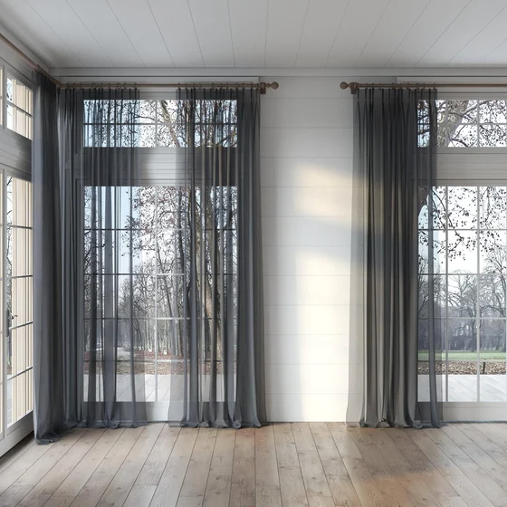 Photo of the fabric Cavalier Ink swatch by James Dunlop Essentials. Use for Sheer Curtains. Style of Plain, Sheer