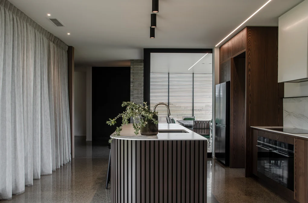 Curtain in Shoji colour Silver Birch by Mokum