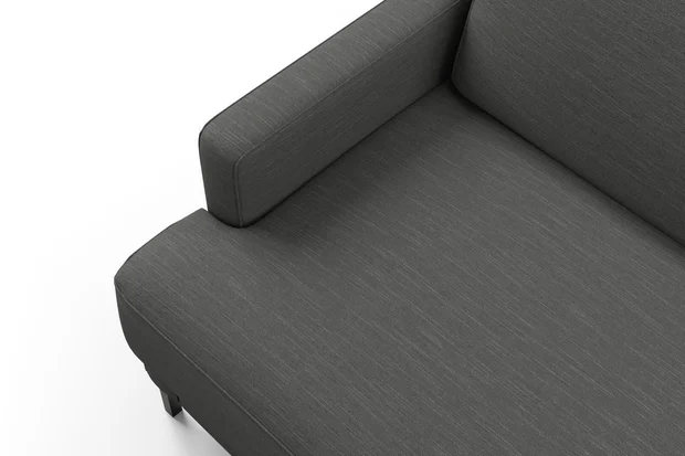 Photo of the fabric Sahel Soot swatch by Mokum. Use for Upholstery, Accessory. Style of Plain, Texture