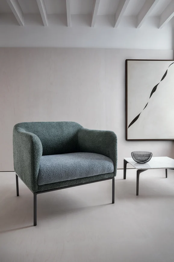 Photo of the fabric Gobi K5241 35 in situ by Kirkby Design. Use for Curtains, Upholstery, Accessory. Style of Plain, Texture