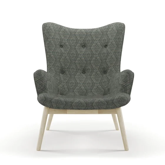 Photo of the fabric Celeb Lake swatch by James Dunlop FibreGuard. Use for Upholstery, Accessory. Style of Geometric, Jacquard