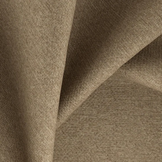 Photo of the fabric Devon Nut swatch by Zepel. Use for Upholstery, Accessory, Top of Bed. Style of Plain, Texture
